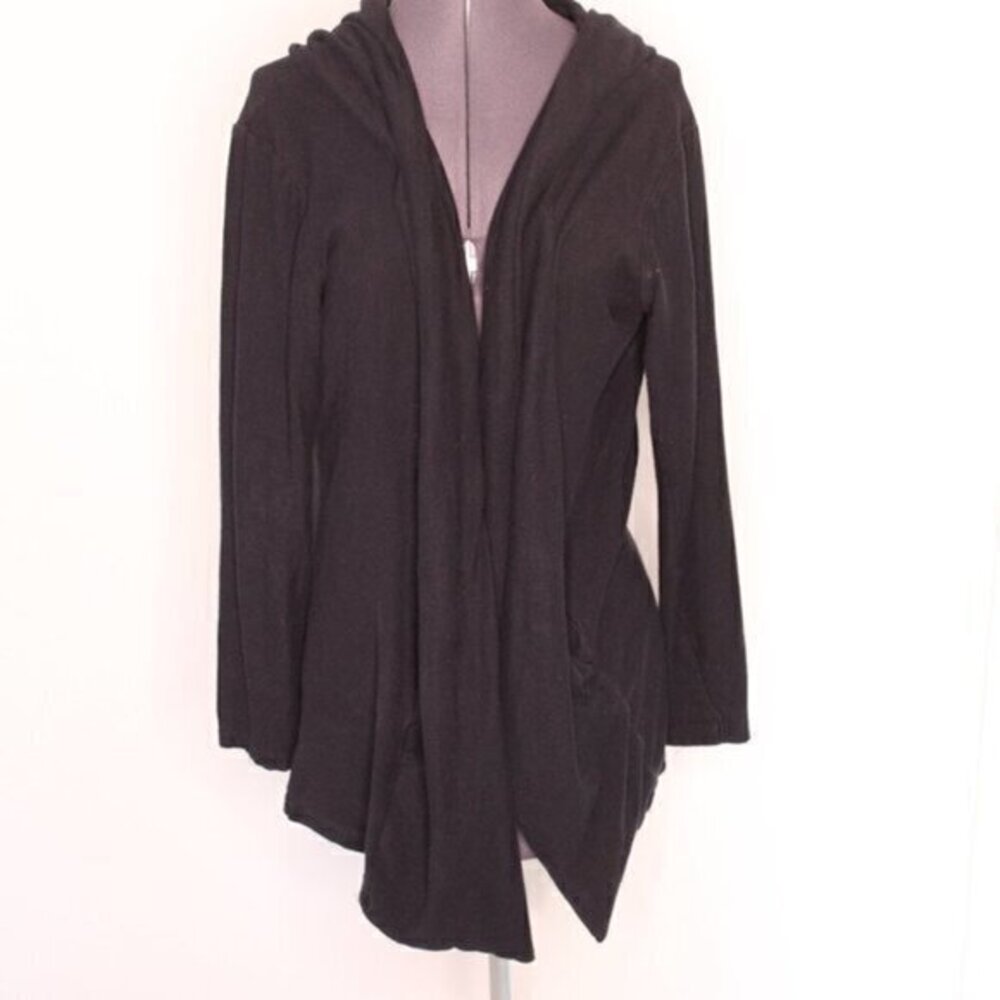 Zipcode jacket black sweatshirt jacket size small